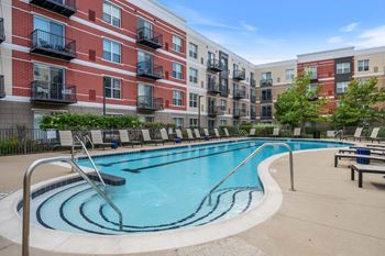 Resort Style Heated Pool at Avant at the Arboretum Apartments in Lisle, IL 60532